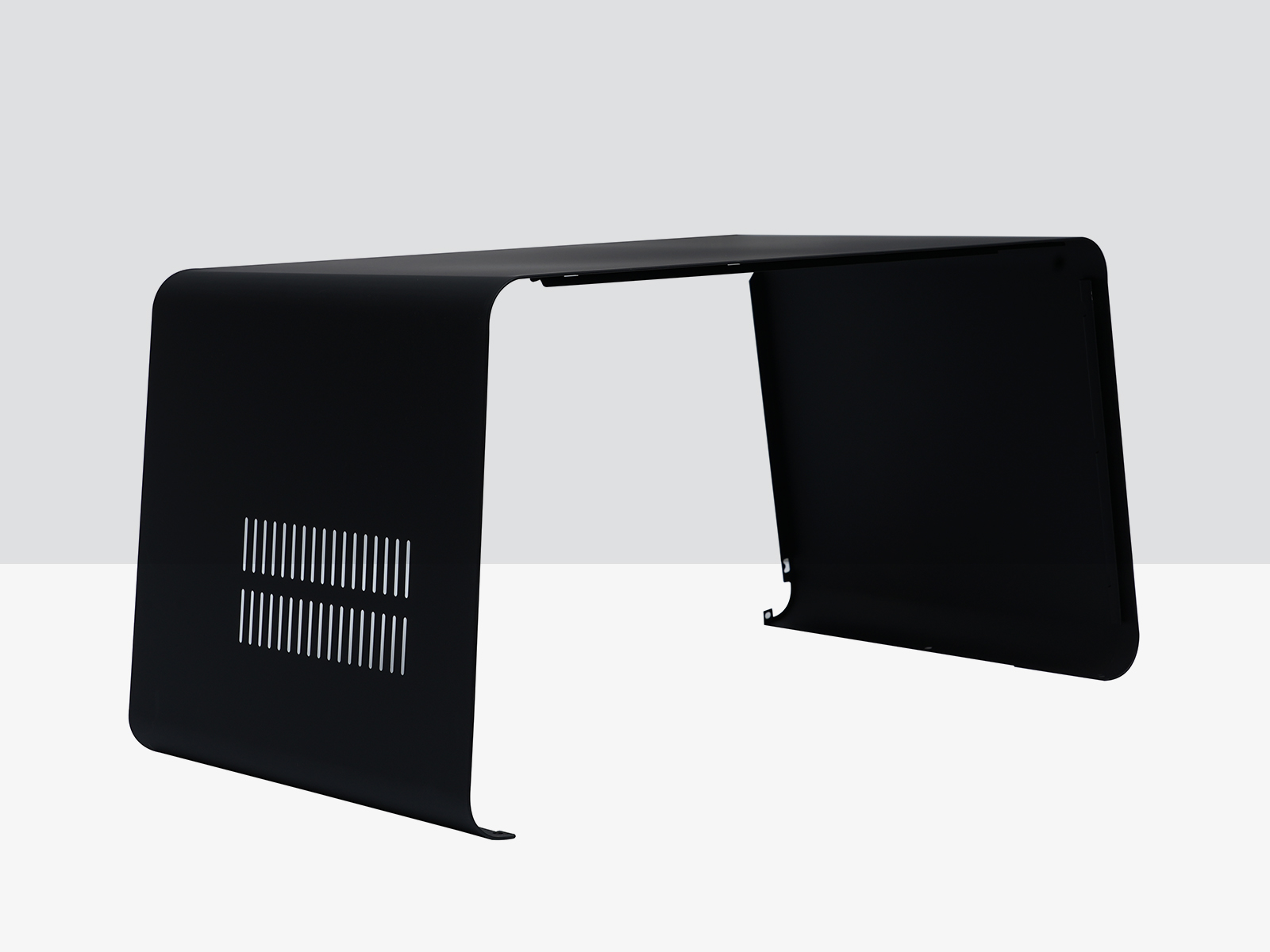 Precision punched sheet metal component - laser cutting & electrostatic powder coating by Dingyi