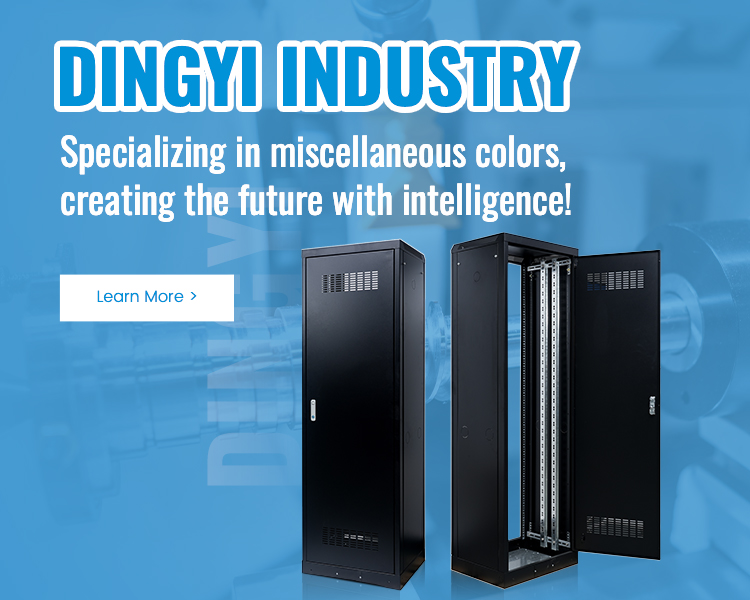 Black powder coating server rack enclosures - precision sheet metal laser cutting by Dingyi